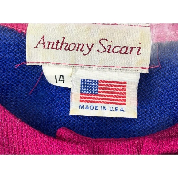 Vintage Anthony Sicari Women's Size 14 Long Sleeve Button Accent Sweater - Picture 8 of 8